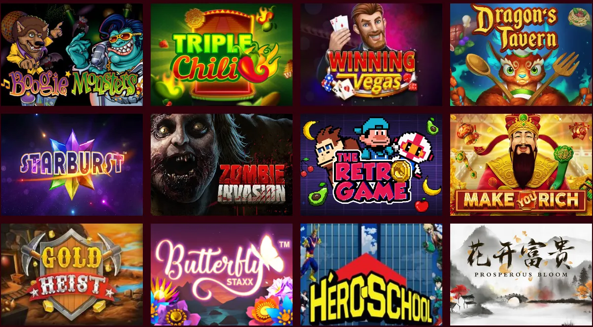 luck of spins casino games